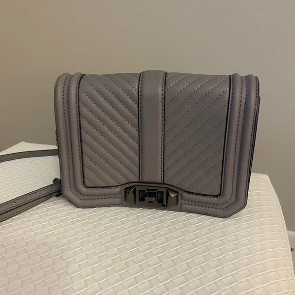 Rebecca Minkoff Charcoal Quilted Crossbody Bag - Picture 6 of 9